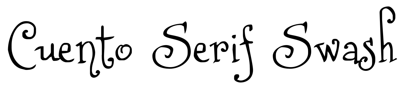 Cuento Serif Swash